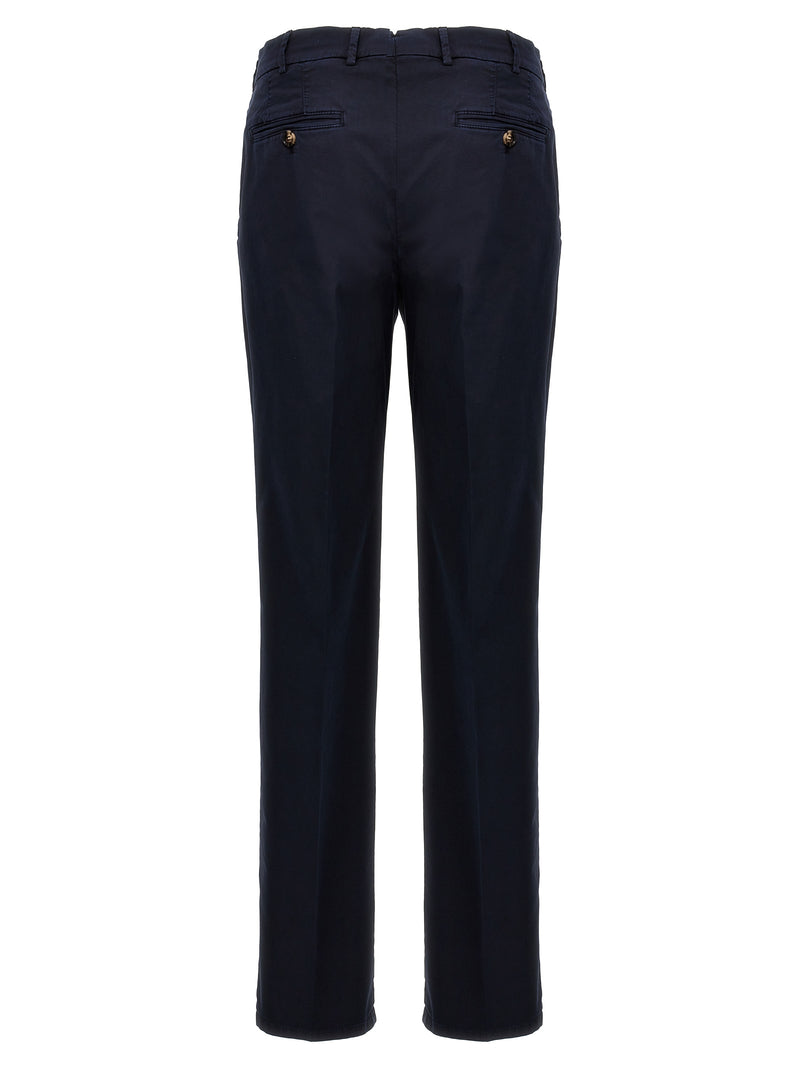 Brunello Cucinelli Blue Cotton Casual Pants