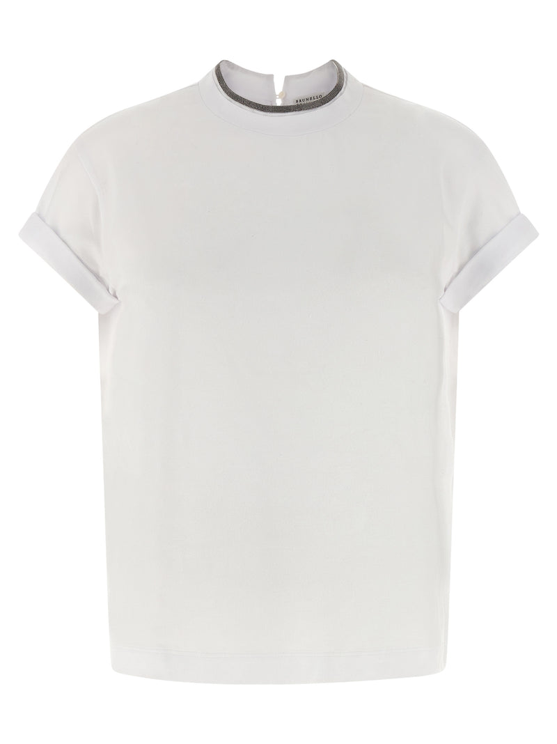 Brunello Cucinelli White Cotton T-Shirt