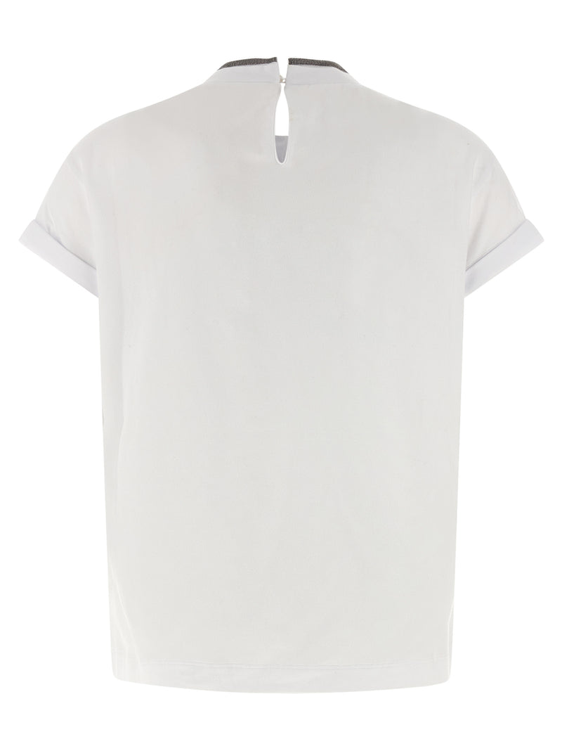 Brunello Cucinelli White Cotton T-Shirt