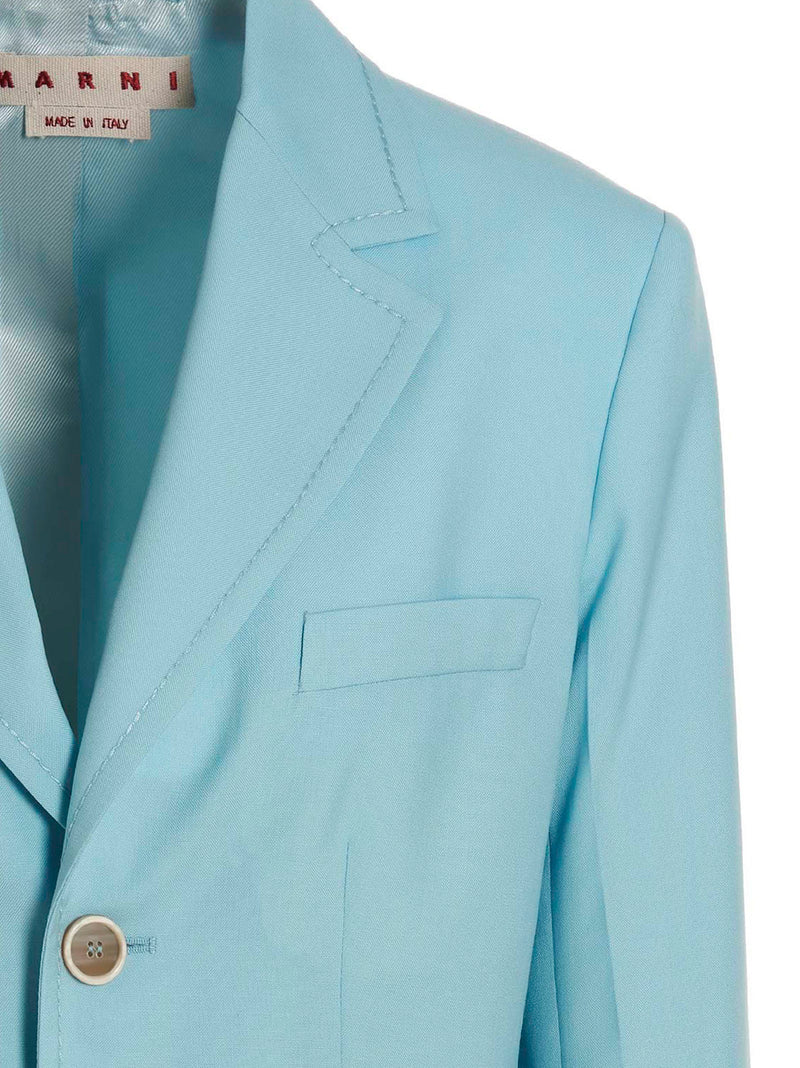 Marni Blue Virgin Wool Blazer