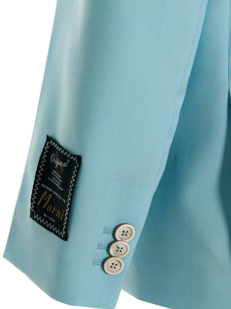 Marni Blue Virgin Wool Blazer