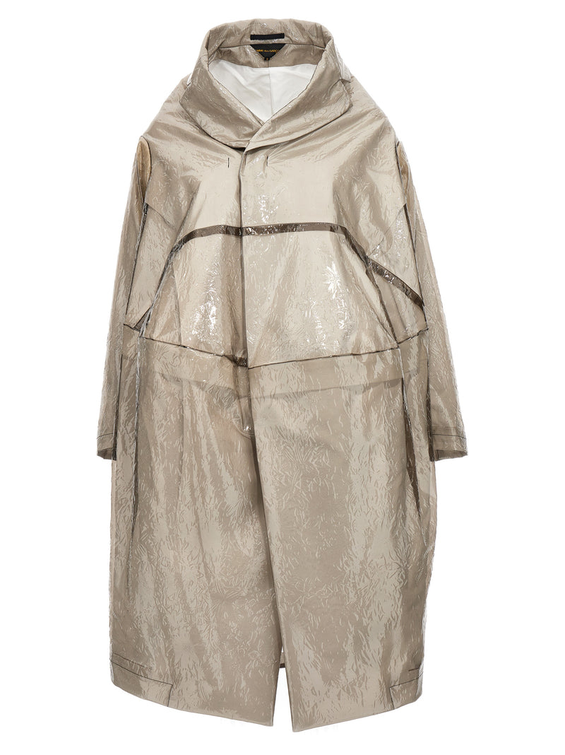 Comme Des Garçons Gray Polyethylene Coat