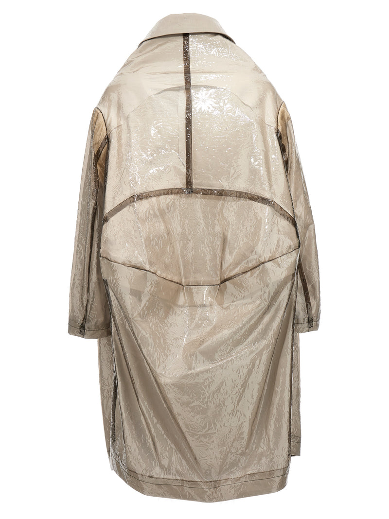 Comme Des Garçons Gray Polyethylene Coat
