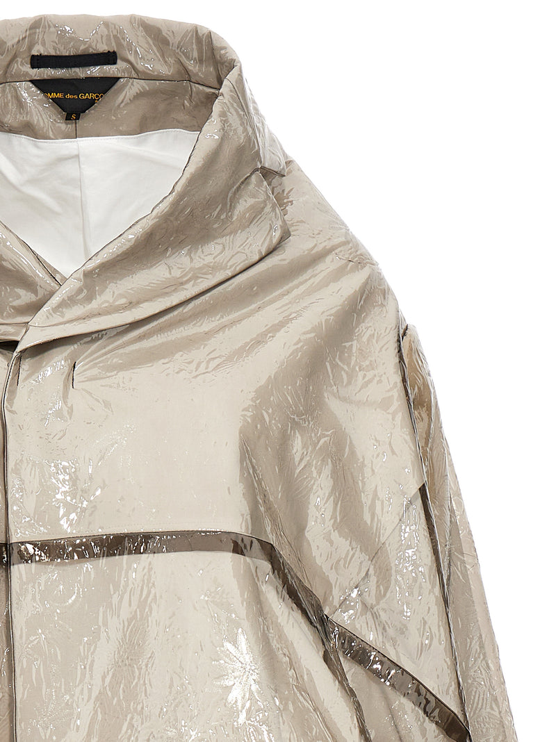 Comme Des Garçons Gray Polyethylene Coat
