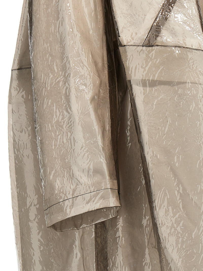 Comme Des Garçons Gray Polyethylene Coat
