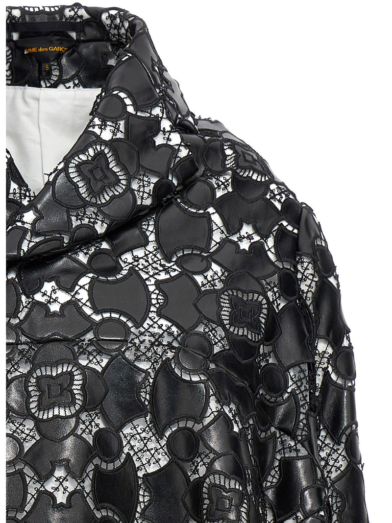 Comme Des Garçons Bicolor Polyethylene Leather Jacket