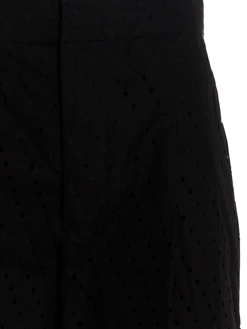 NUDE Black Cotton Pants