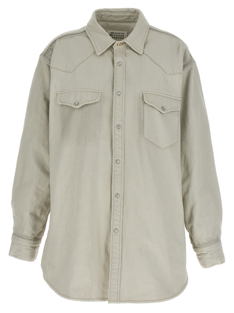 Maison Margiela White Cotton Denim Jacket