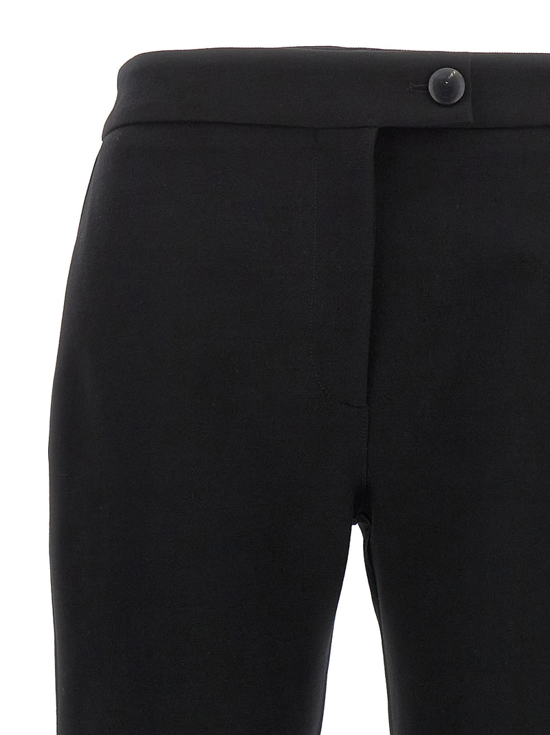Ferragamo Black Elastane Skinny Pants