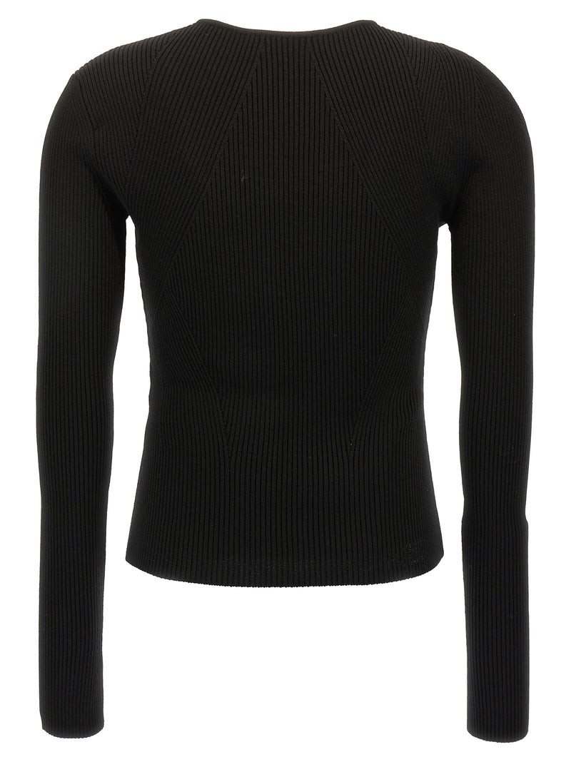Alexander McQueen Black Wool Cardigan