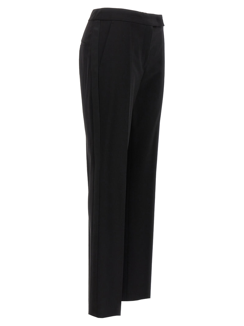 Max Mara Black Virgin Wool Dress Pants