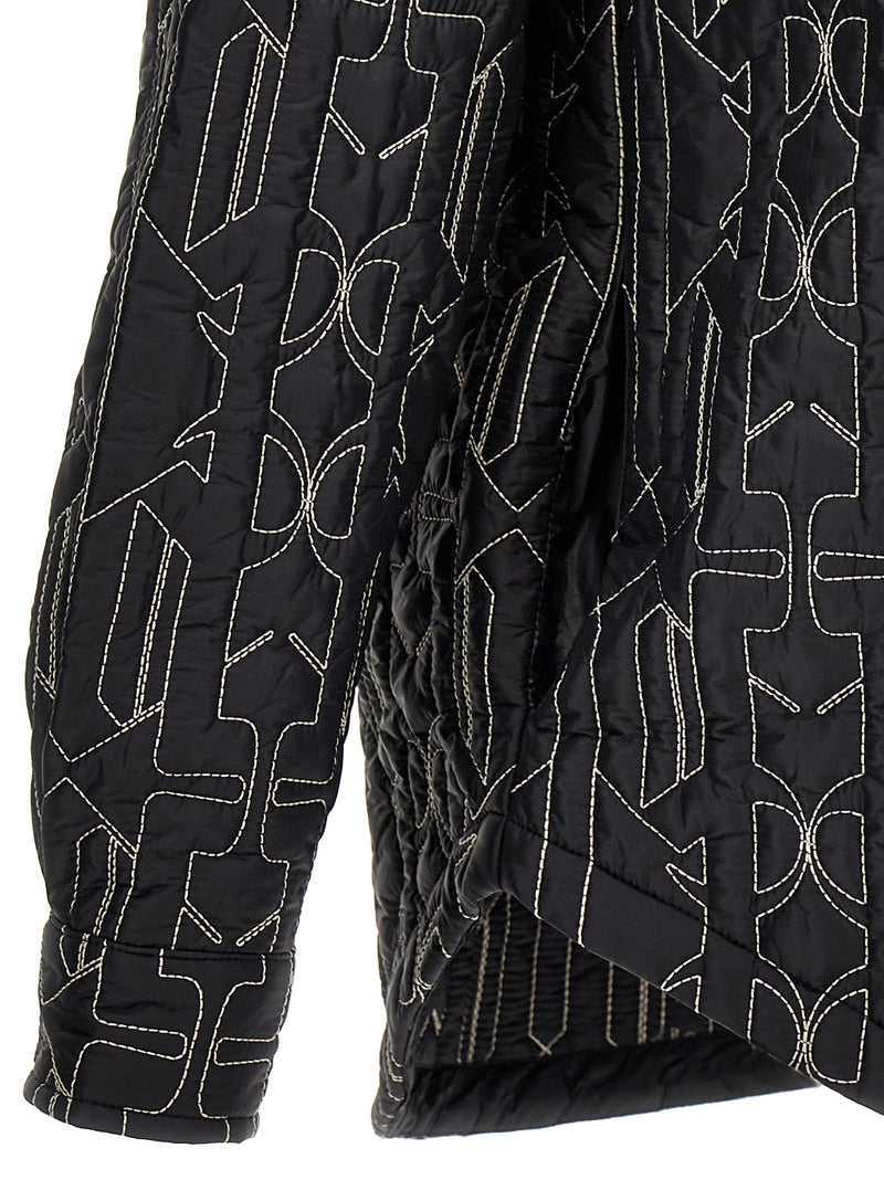 Palm Angels Gray Polyamide Shell Jacket