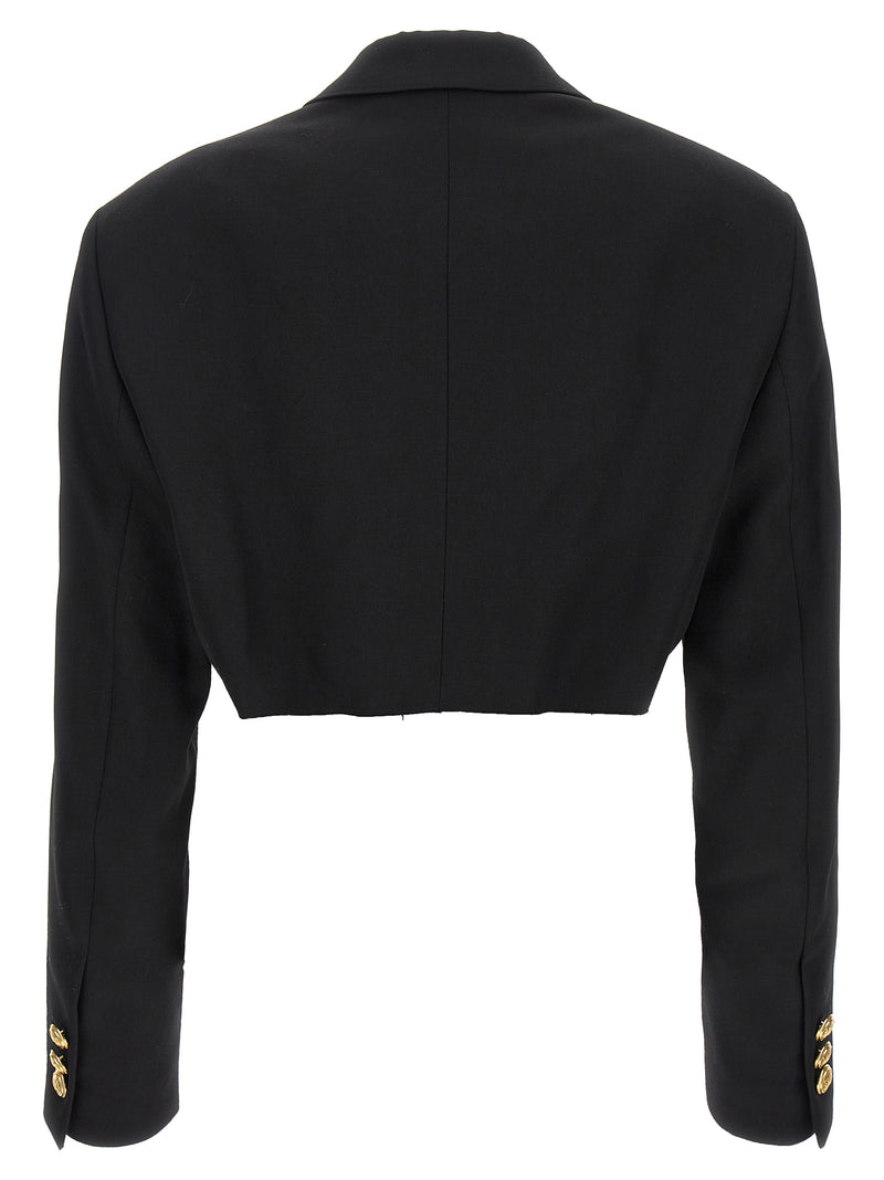 Palm Angels Black Polyester Blazer