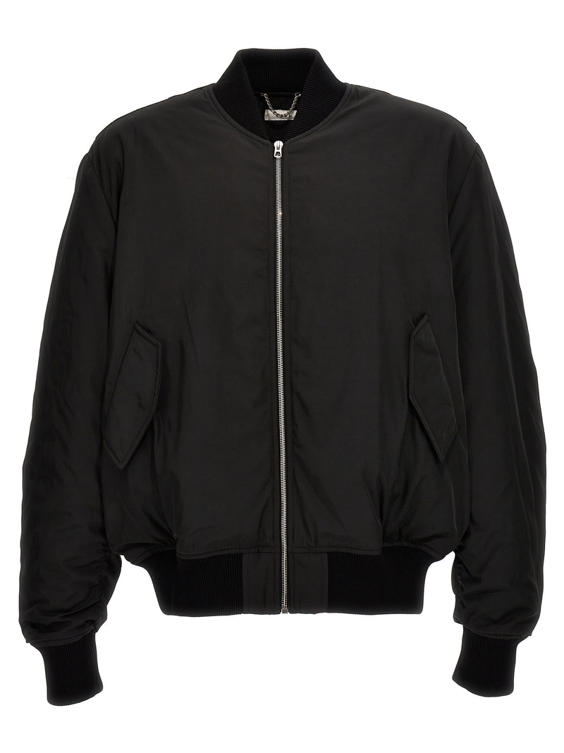 1989 Studio Black Polyester Bomber