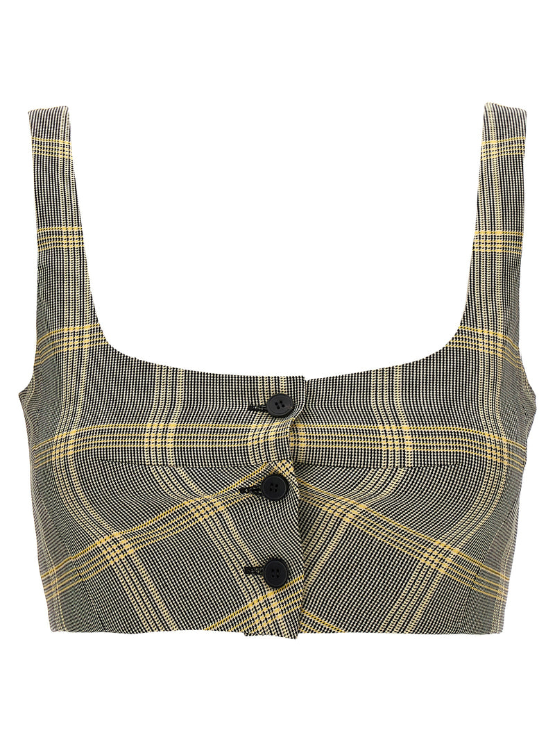 Marni Multicolor Virgin Wool Sleeveles T-Shirt