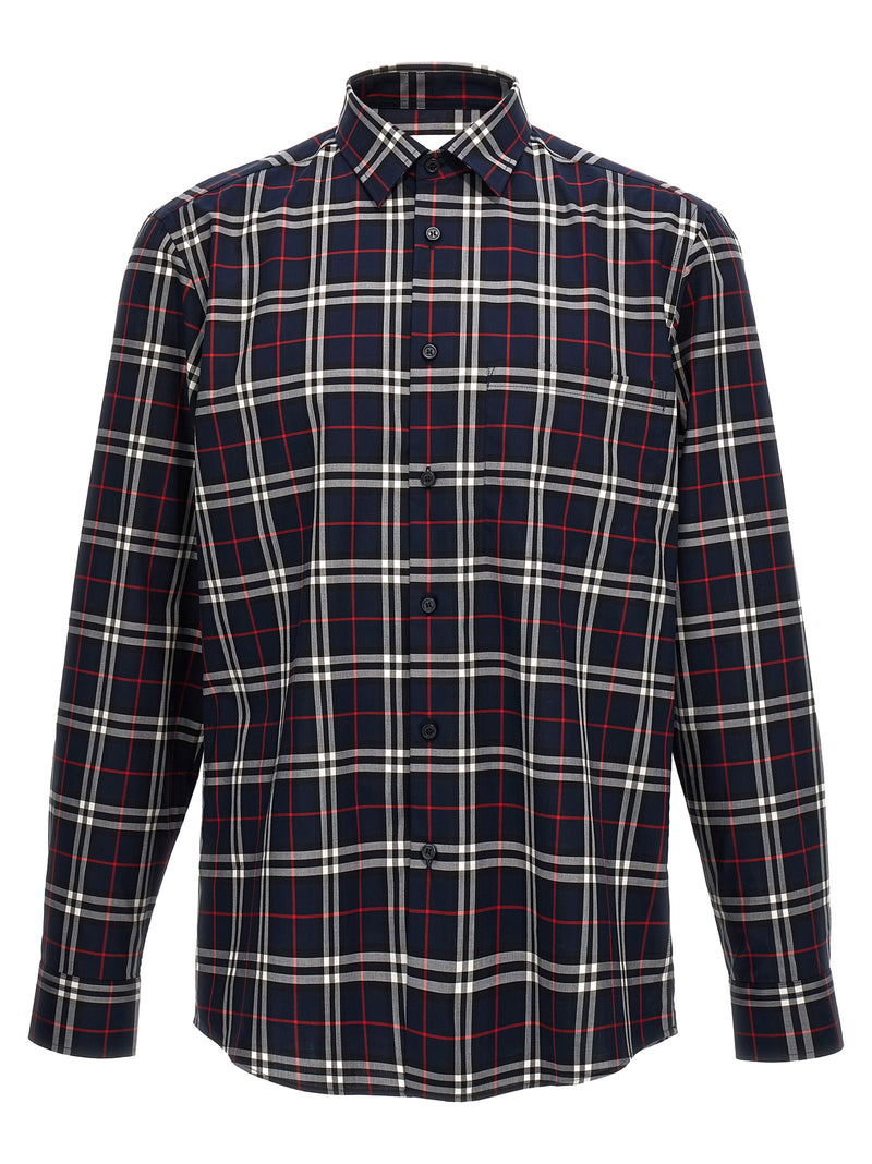 Burberry Blue Cotton Blouse