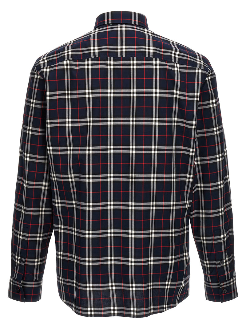 Burberry Blue Cotton Blouse