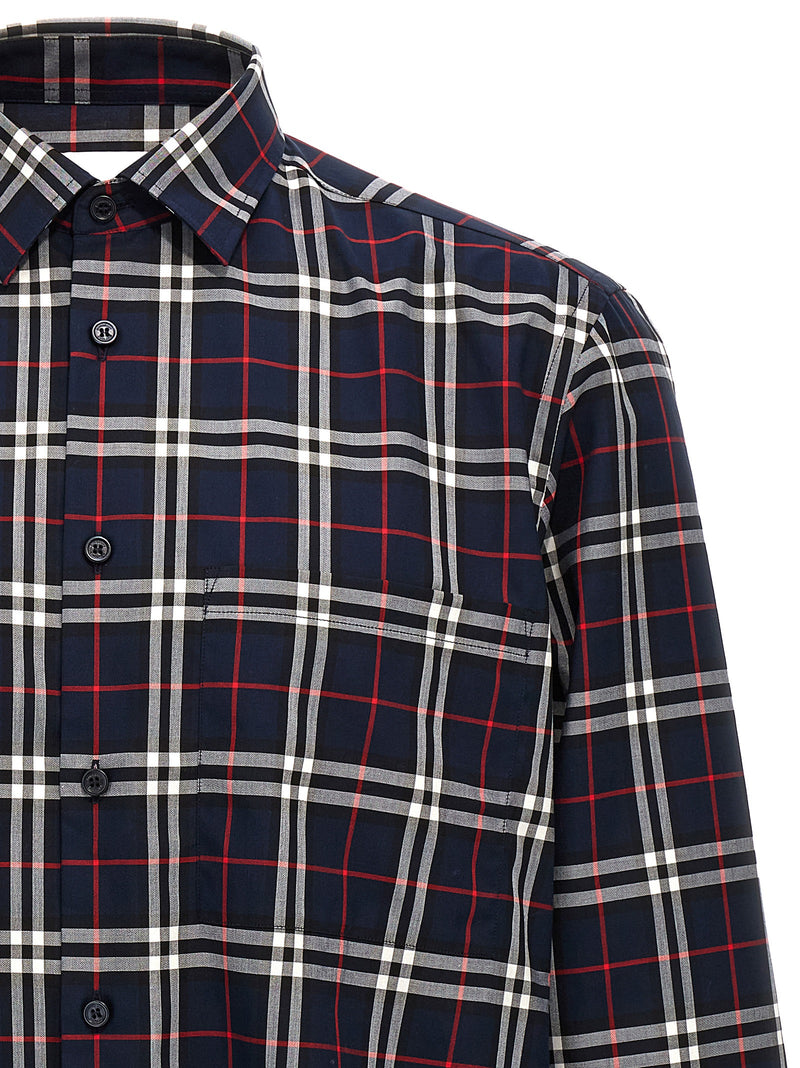 Burberry Blue Cotton Blouse