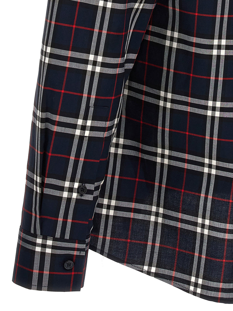 Burberry Blue Cotton Blouse