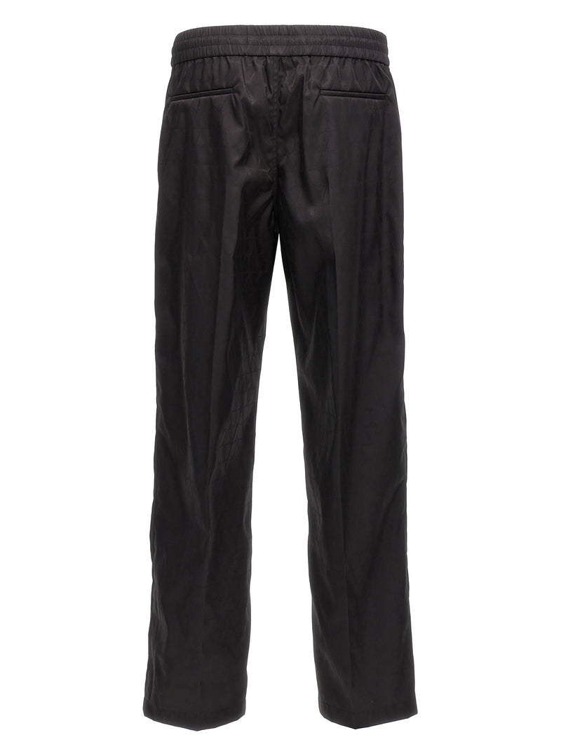 Valentino Garavani Black Polyamide Casual Pants