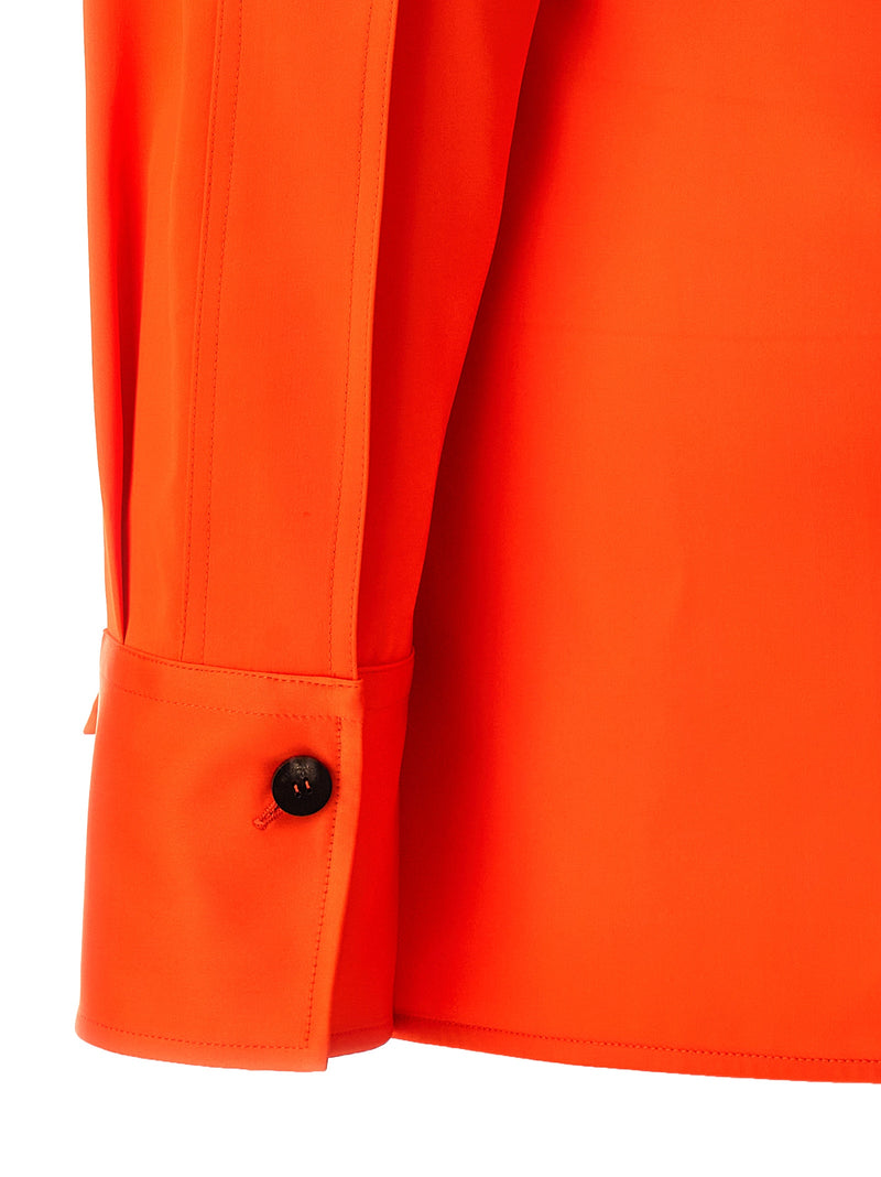 Ferragamo Orange Viscose Blouse