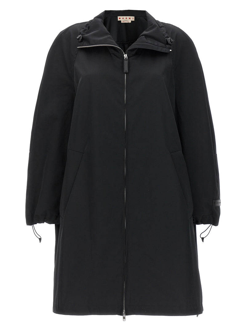 Marni Black Polyester Parka