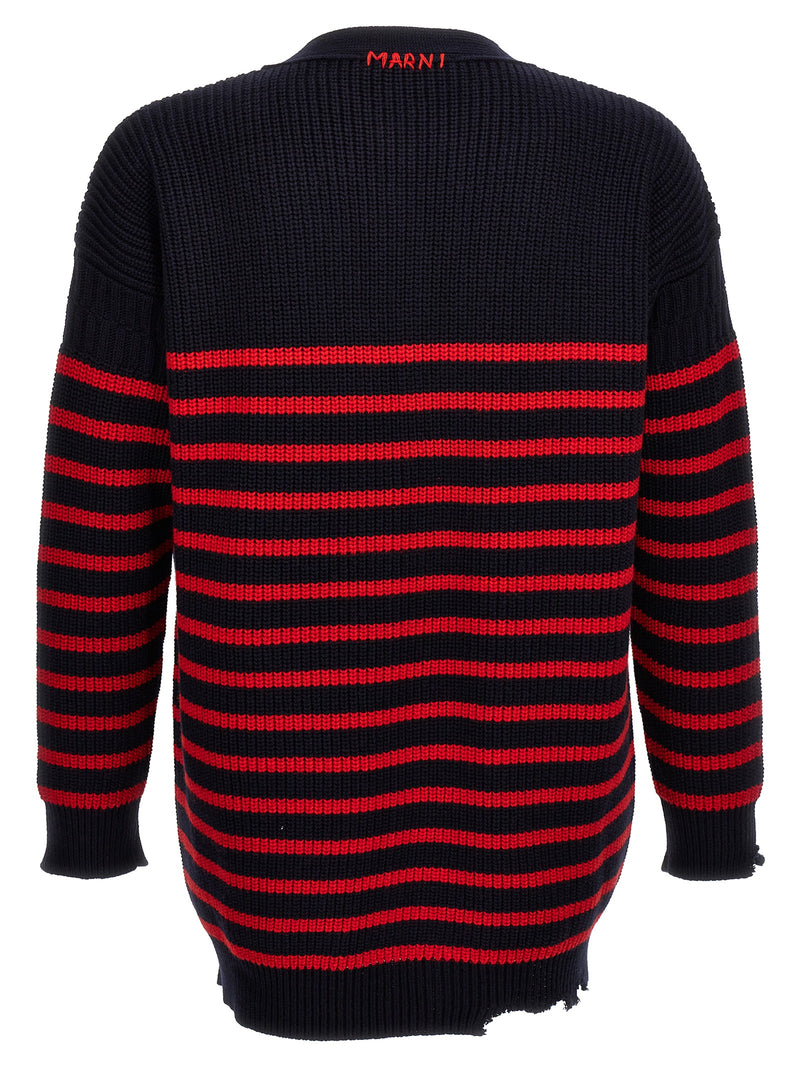 Marni Multicolor Virgin Wool Cardigan