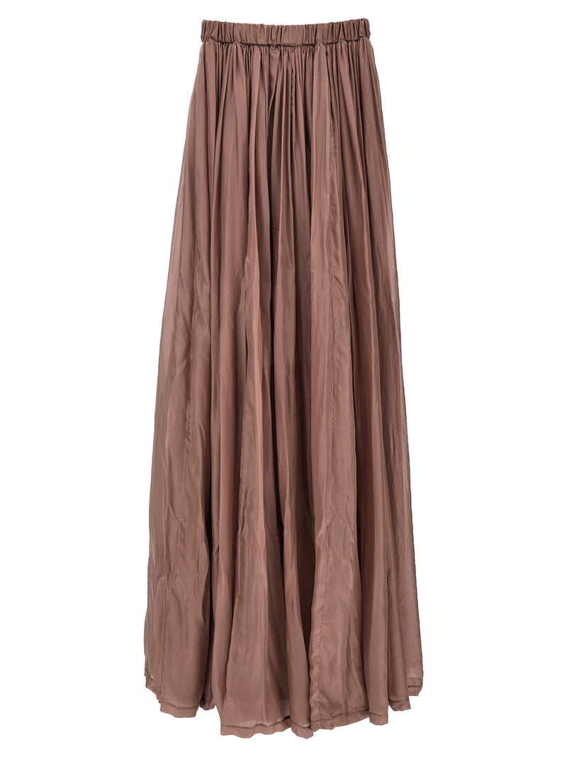 Rick Owens Multicolor Silk Long Dress