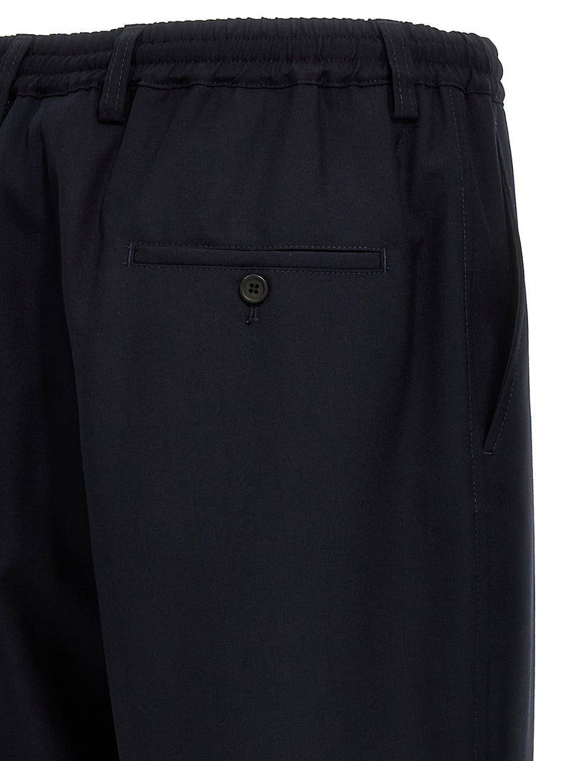 Marni Blue Virgin Wool Cropped Pants