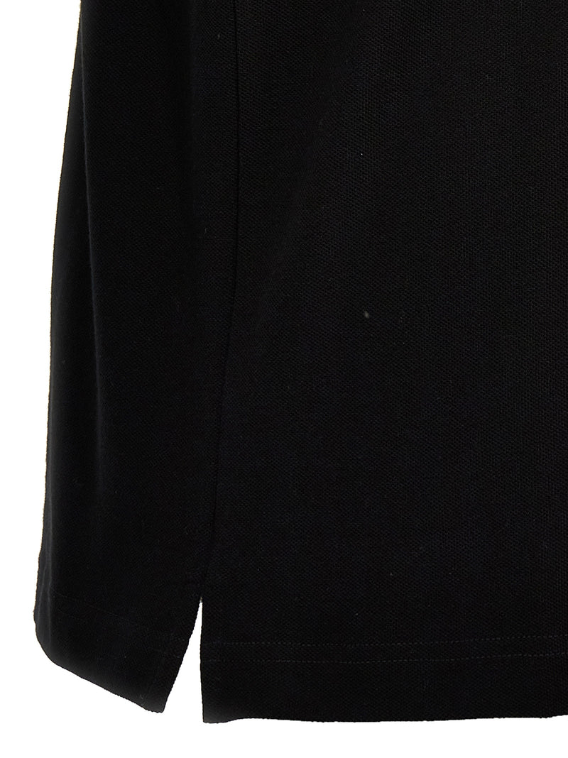 Palm Angels Black Polyester Polo Shirt