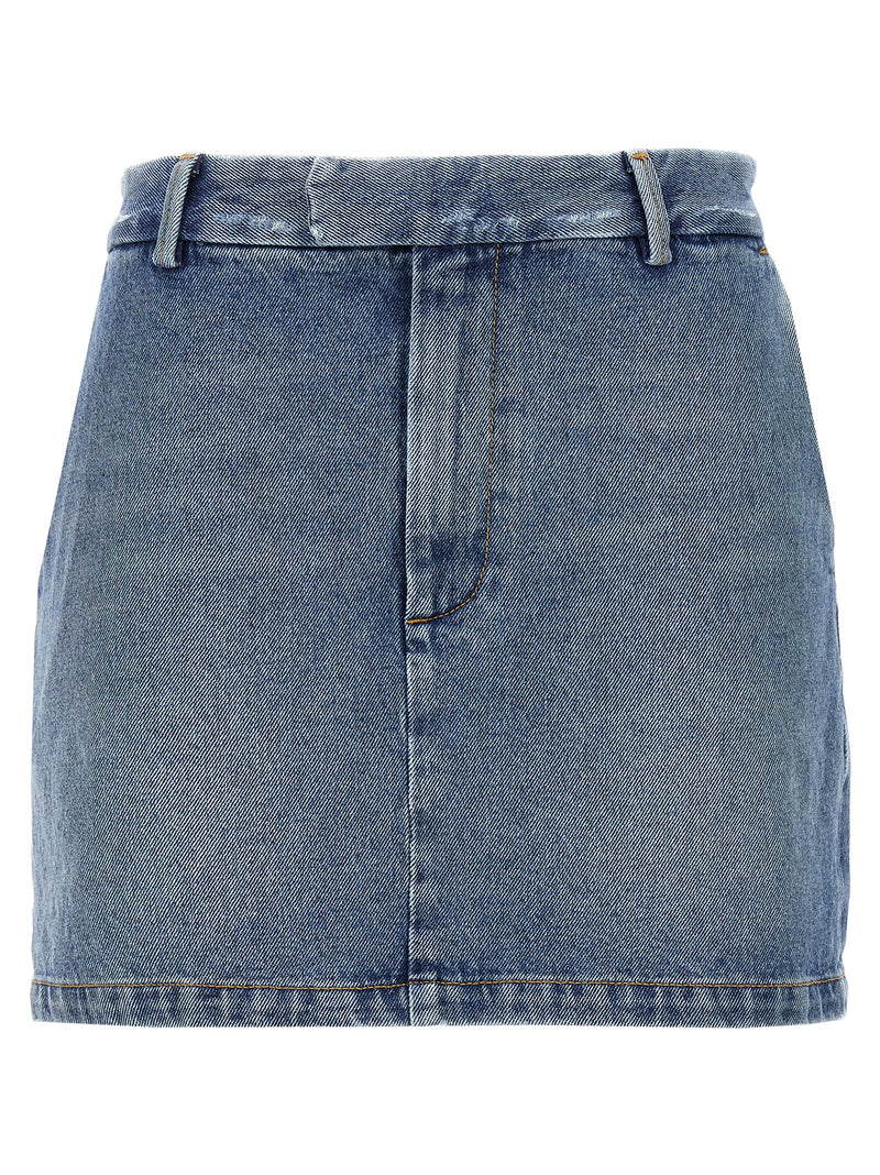 Armarium Blue Cotton Long Skirt