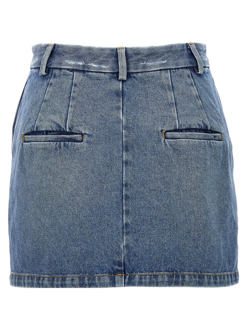 Armarium Blue Cotton Long Skirt