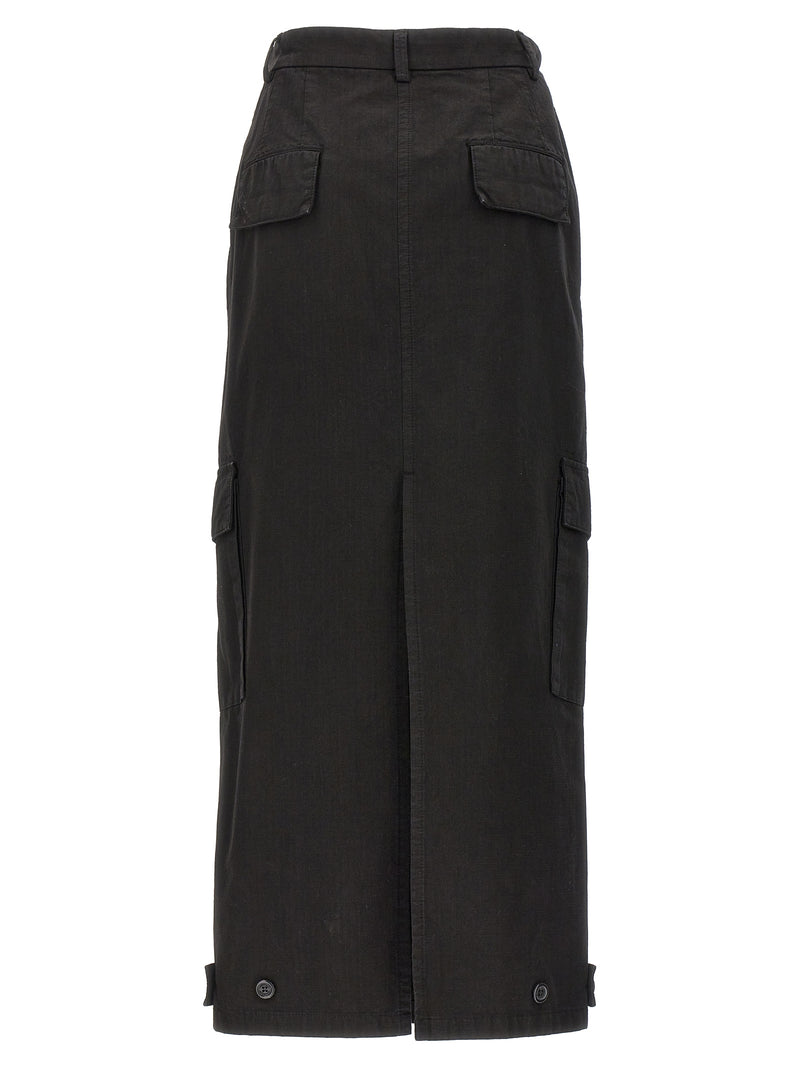 Armarium Black Cotton Mini Skirt