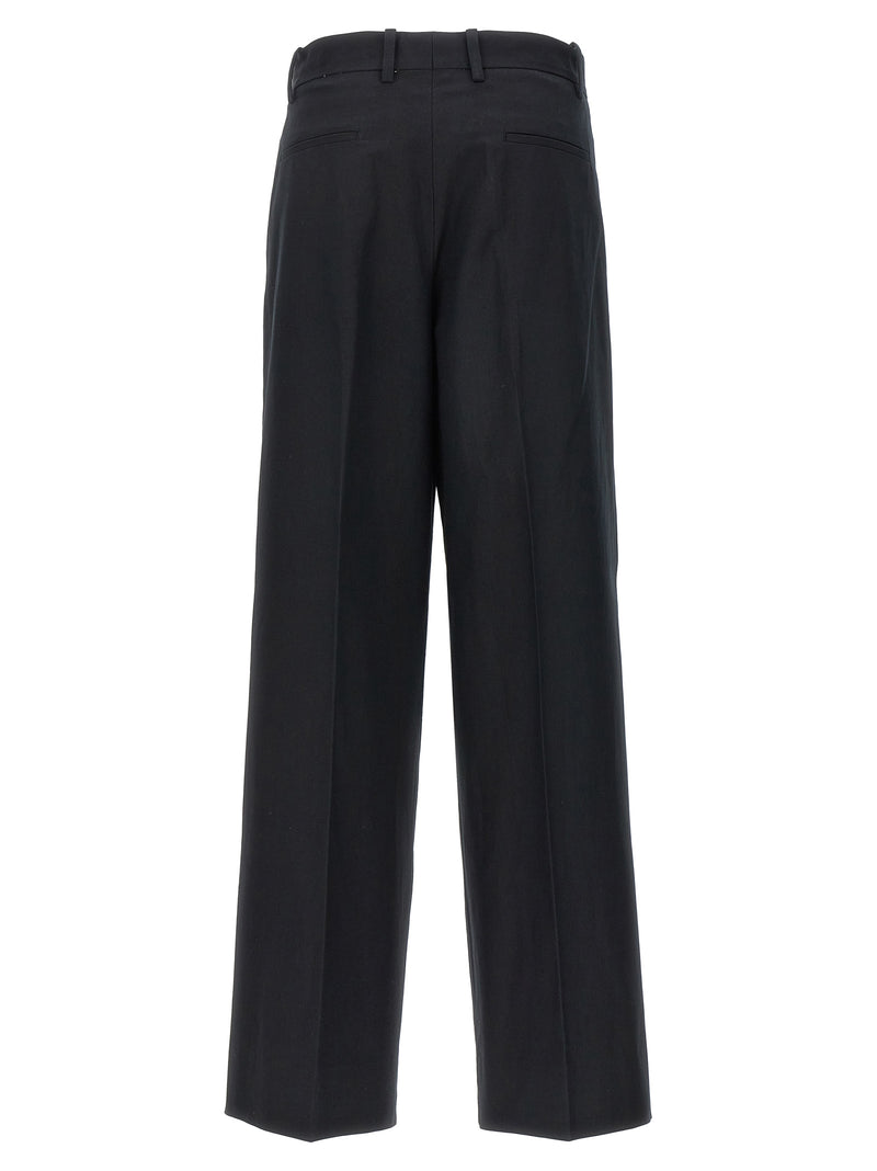 Armarium Black Cotton Casual Pants