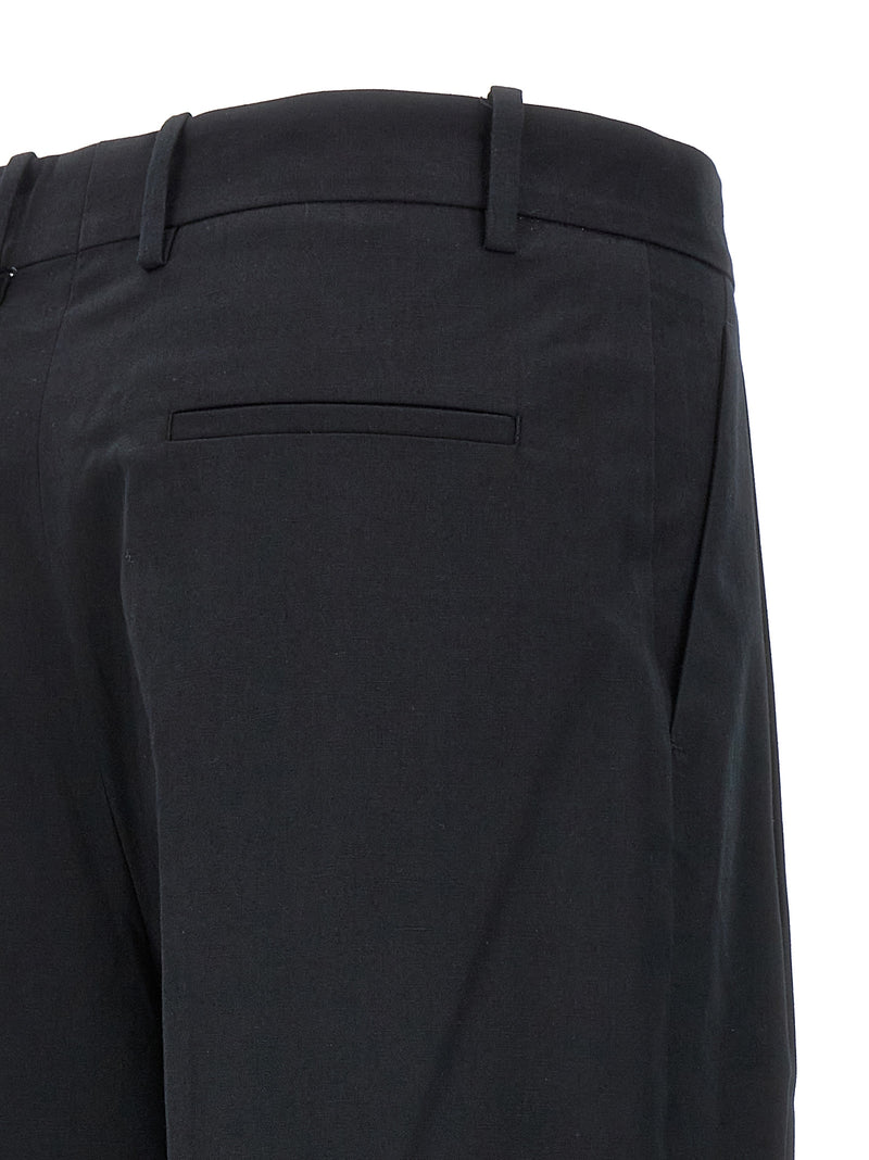 Armarium Black Cotton Casual Pants