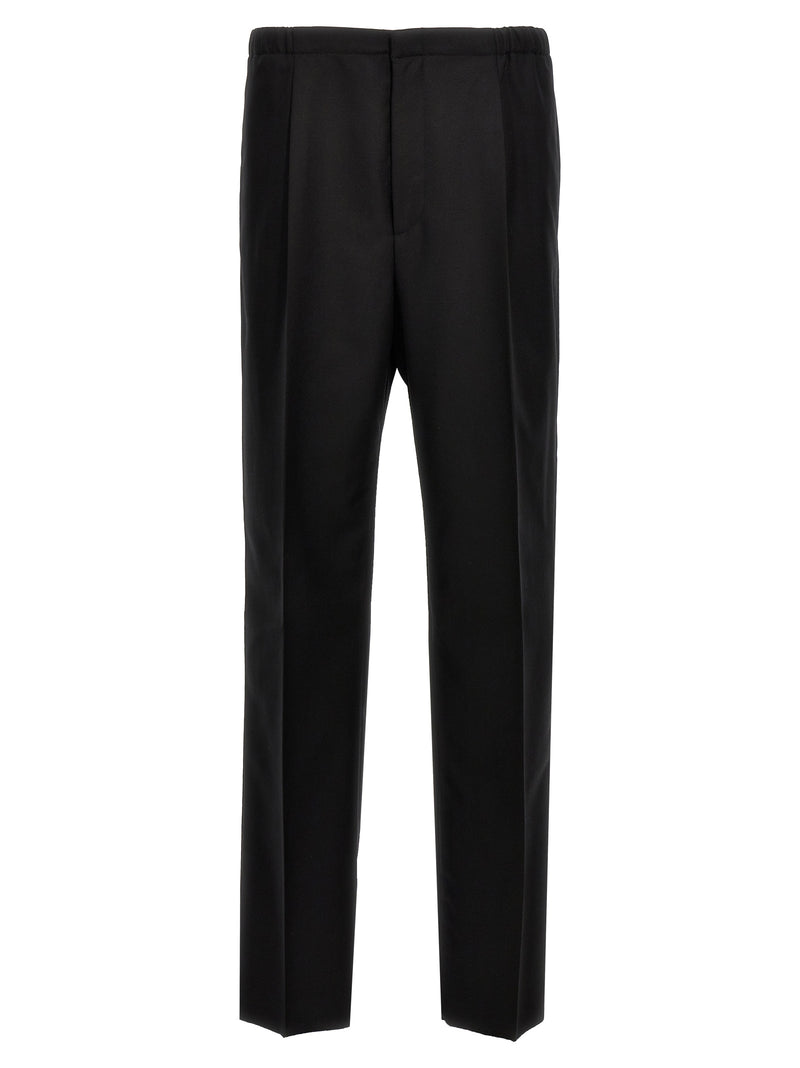 Fendi Black Virgin Wool Dress Pants