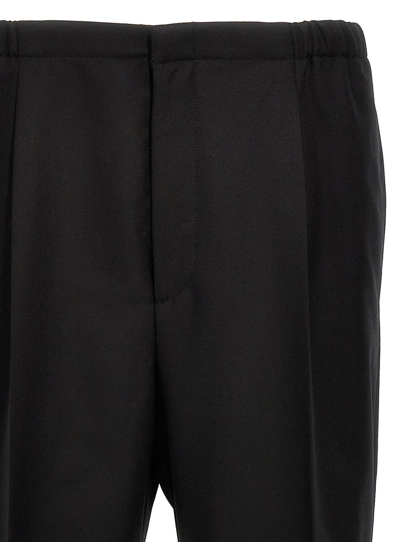 Fendi Black Virgin Wool Dress Pants