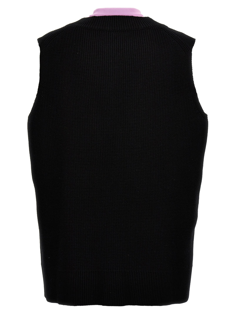 Jil Sander Multicolor Wool Sleeveles Sweater