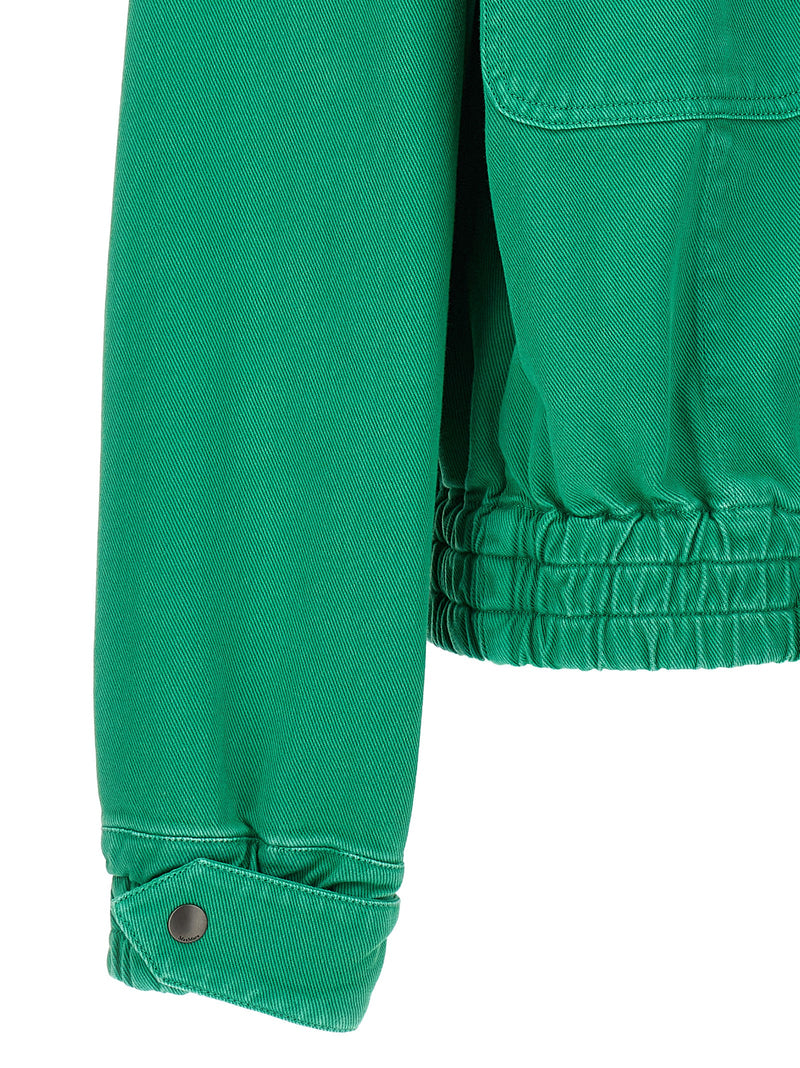 Max Mara Bicolor Cotton Full-Length Jacket