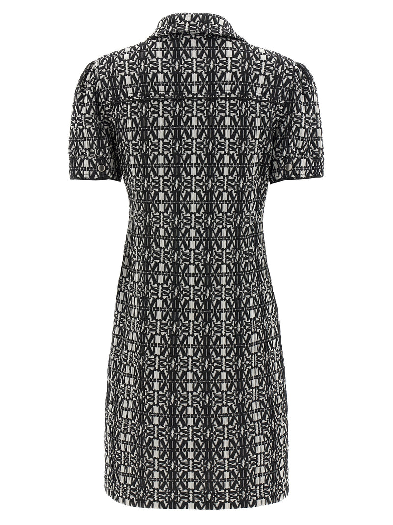 Max Mara Bicolor Polyester Short Dress
