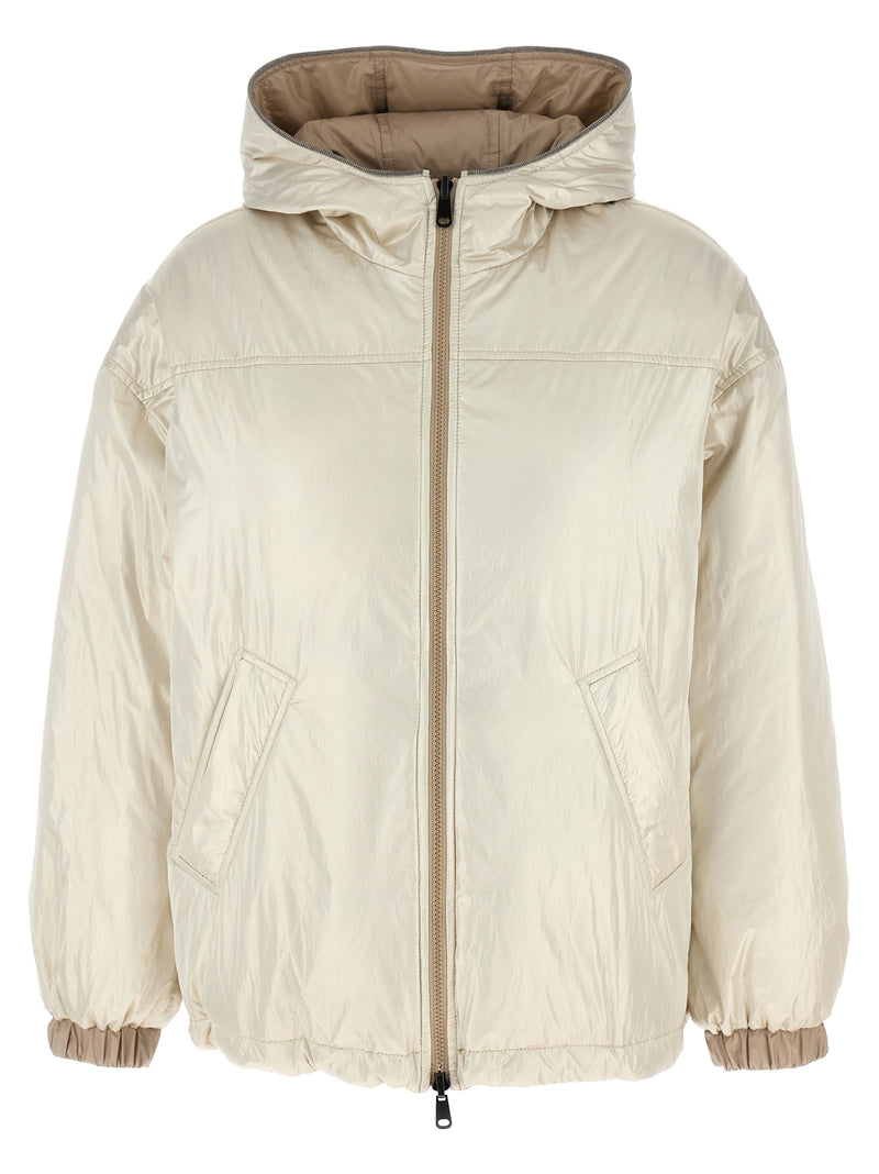 Brunello Cucinelli Beige Polyester Full-Length Jacket
