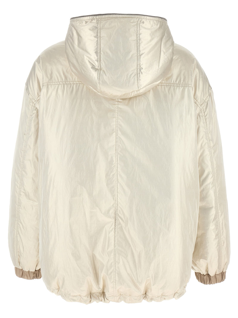 Brunello Cucinelli Beige Polyester Full-Length Jacket