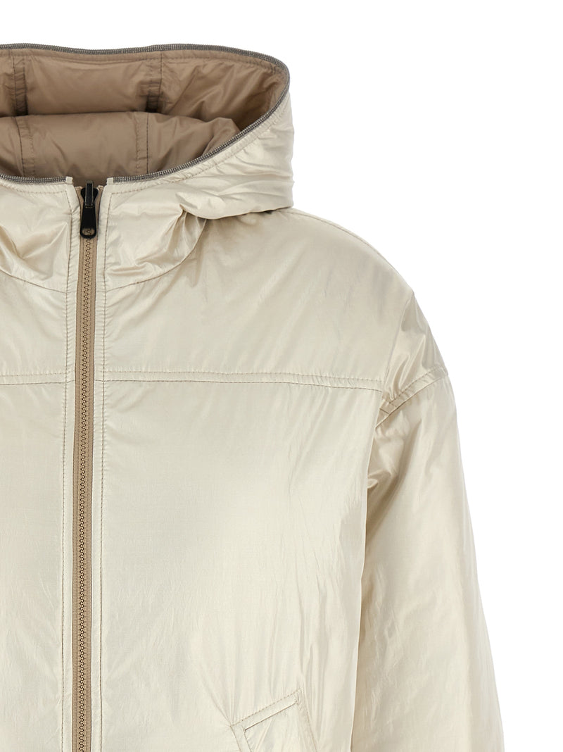 Brunello Cucinelli Beige Polyester Full-Length Jacket