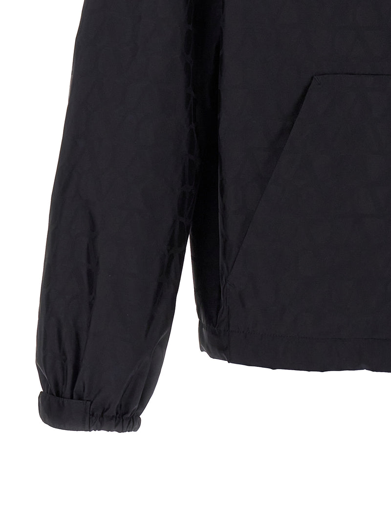 Valentino Garavani Blue Polyamide Shell Jacket