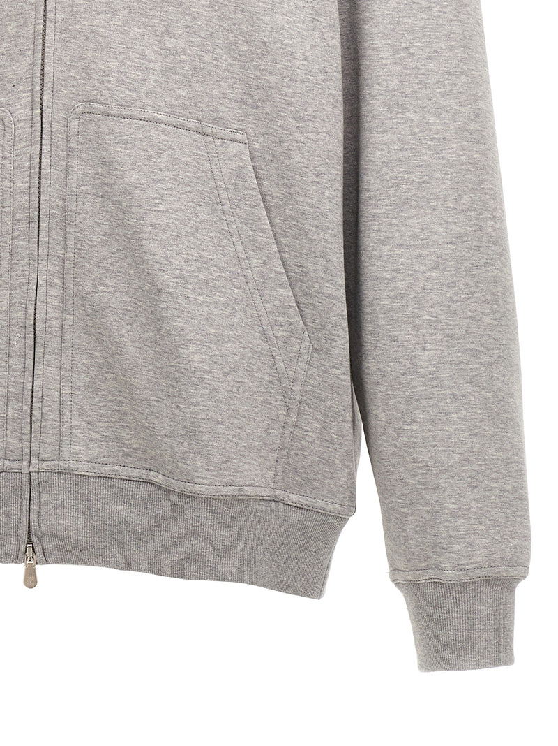 Brunello Cucinelli Gray Cotton Sweatshirt