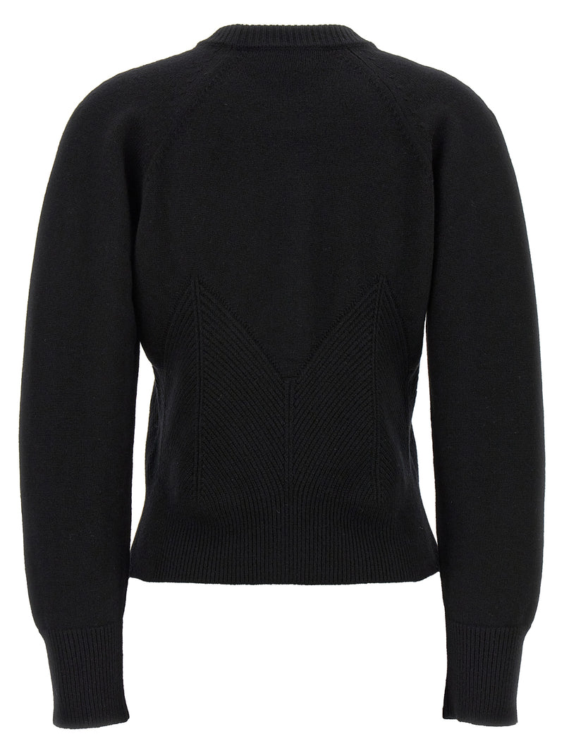 Alexander McQueen Black Wool Cardigan