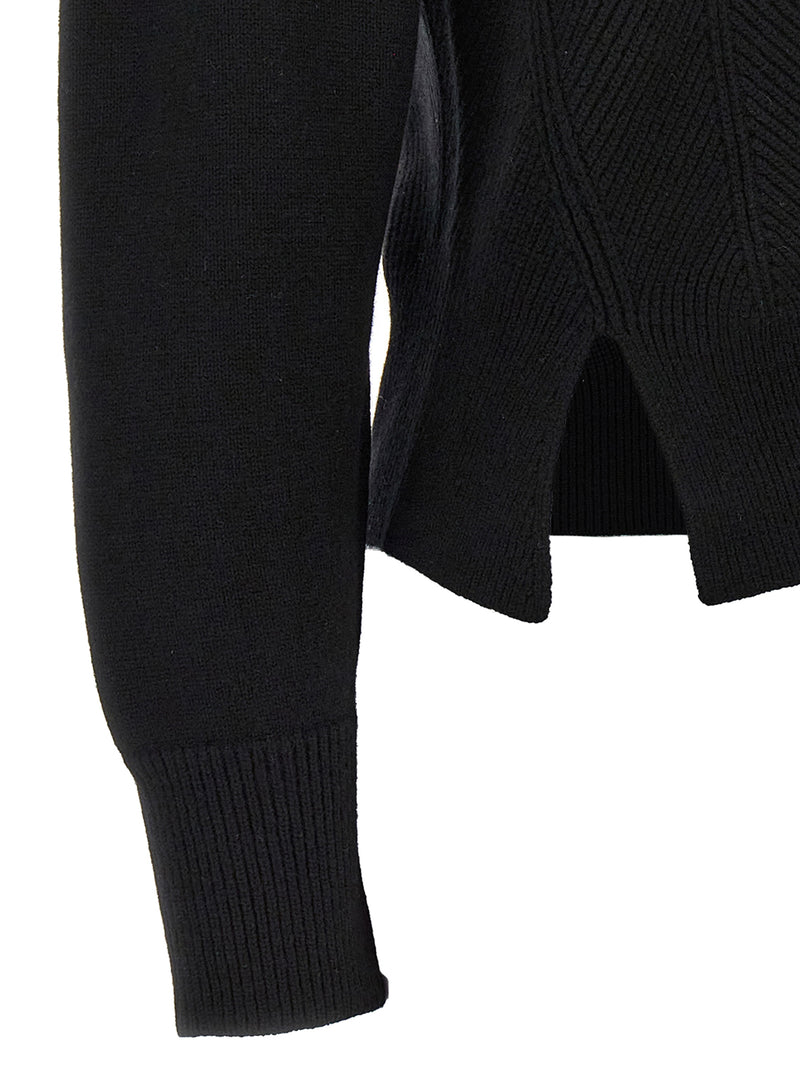 Alexander McQueen Black Wool Cardigan