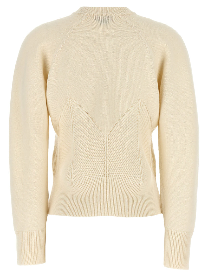 Alexander McQueen White Wool Cardigan
