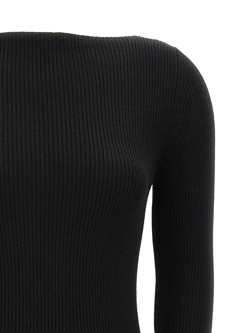 Rick Owens Black Wool Cardigan