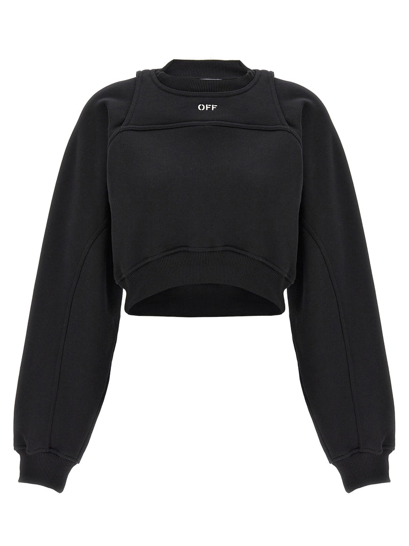 Off-White Bicolor Cotton Sweatshirt